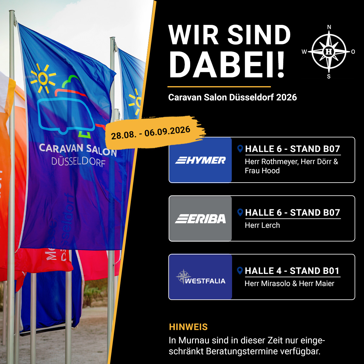 Wir bitten um Terminvereinbarung